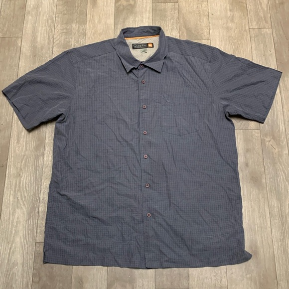 Mens Quiksilver Watermen Button Up Beach‎ Surf Shortsleeve Shirt - Picture 1 of 6